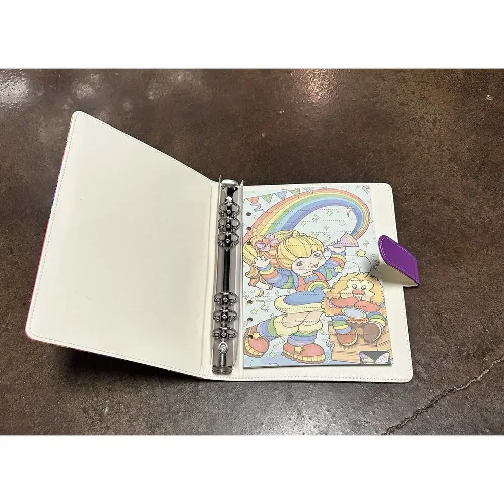 Rainbow Brite A5 binder with matching paper, tote bag, Divider Bundle
